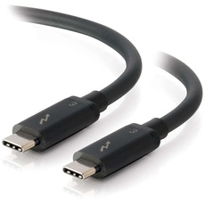 C2G 2M USB-C naar USB-C Thunderbolt 3 100 Watt vermogen Delivery en Data Transfer Lead Geschikt voor gebruik met Galaxy S10, MacBook Pro, iPad Pro, Dell Latitude Google Pixel, Nexus