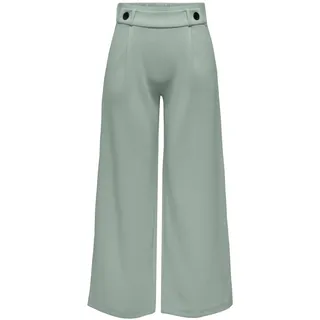 JdY Damen Marlene Hose Weit Geschnitten Schlupf Stoffhose GEGGO New Long Culotte Flare Pants, Farben:Grün, Größe:XL / 32L