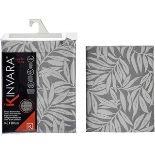 Tischdecke Jacquard Bettlaken Weiß Grau (140 x 180 cm) - Schwarz