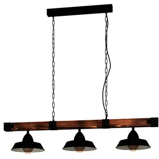 EGLO Oldbury 2-flg. 26 cm rund schwarz braun