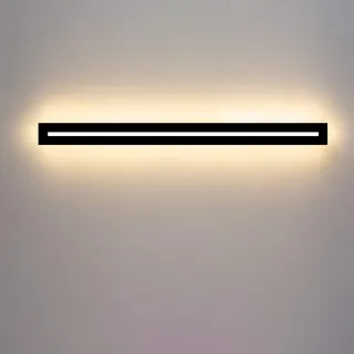 niuniaj 20W Wandleuchte led Innen Dimmbar 80CM Wandlampe innen mit Fernbedienung,Up Down Wandbeleuchtung,Moderne Wandlicht Schwarz für Schlafzimmer Korridor Wohnzimmer Treppe Kinderzimmer Küche