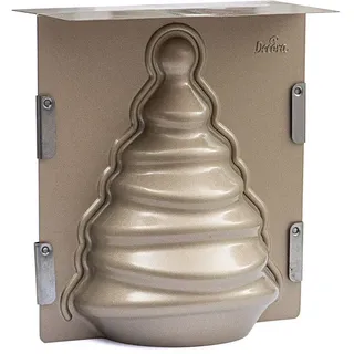Decora 0075010 3D Weihnachtsbaum ANTIHAFT-KUCHENFORM, Iron, Schwarz