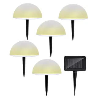 Grundig Solar Laterne Kunststoff spritzwassergeschützt IP44 lila/weiß