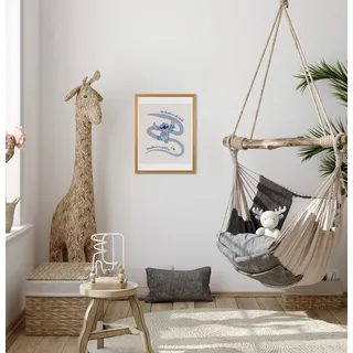 Komar Bild "Stitch Kindness" Disney 1 Stk. tlg. Wandbild zur Dekoration im Kinderzimmer - ohne Rahmen, farbe bild(er): pastell