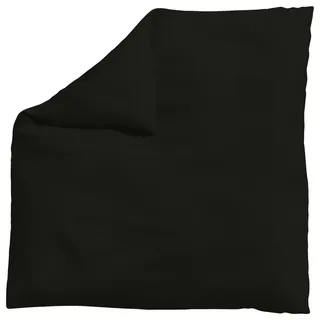 Schlafgut Bettdeckenbezug , Schwarz , Textil , Uni , 200x200 cm , Textiles Vertrauen - Oeko-Tex®, AZO-frei, Bsci, Oeko-Tex® Standard 100 , pflegeleicht, atmungsaktiv, bügelleicht, schadstoffgeprüft, weiche und anschmiegsame Oberfläche, dicht gewebtes Garn , Heimtextilien, Bettwäsche & Leintücher, Bettwäsche, Übergrößen-Bettwäsche