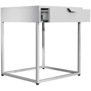VCM Nachtschrank Flokas S 43 x 50 x 41 cm Weiß
