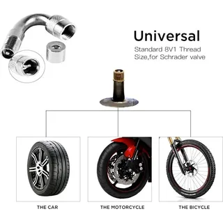 45/90/135 Grad Auto Motorrad Fahrrad Ventiladapter Reifenrohrverlängerungsadapter