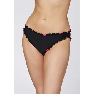 Bikini-Hose CHIEMSEE, Damen, Gr. 38, schwarz (schwarz beauty), Kunstfaser, Badehosen Bikini-Hose, - im Tight Fit
