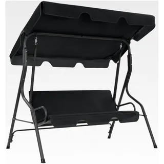 Hollywoodschaukel Anthrazit 170x110x153 cm für Terrasse, Garten, Balkon, Pool - Grau