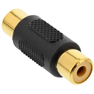 InLine Audio Adapter, (Extender), Audio Adapter, Gold, Schwarz