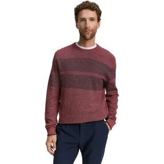 TOM TAILOR Herren 1047999 Strickpullover mit tonalen Streifen, 38801-Red Navy Off White Design, XXL