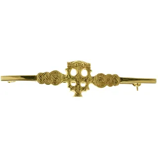 Brosche OSTSEE-SCHMUCK "- Hiddensee - Silber 925/000, vergoldet -" Gr. 62, gold (goldfarben, gelb), Broschen, Damen, Blacklist, Silber 925 (Sterlingsilber), Brosche