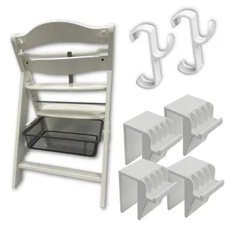 KUMETIC Adapter passend für Ikea Trofast und Hauck Alpha & Beta Baby Hochstuhl, Kinderstuhl Organizer Zubehör, Trofast Gitterkorb und Kunststoffbox