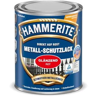 Hammerite Metallschutzlack Rot glänzend 0,75 l