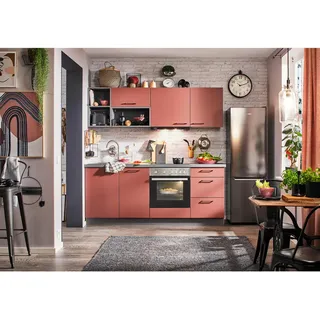 Welnova Küchenleerblock , Rot , Holzwerkstoff , 205 cm , Made in Germany , in den Filialen seitenverkehrt erhältlich , Küchen, Küchenzeilen & Küchenblöcke, Küchenzeilen, Küchenzeilen ohne Geräte