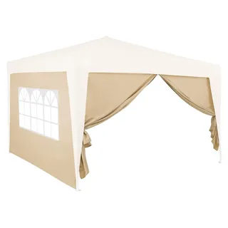 DEUBA 2x Seitenteilen für Pavillon 3x6m Beige - Beige