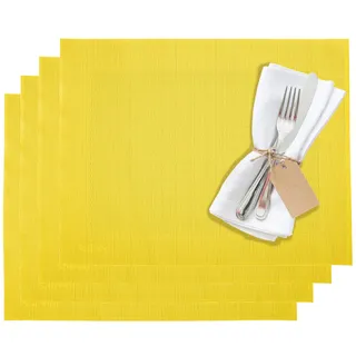 Westmark, Tischsets/Platzsets, 4 Stück, 42 x 32 cm, Synthetik, Gelb, Saleen Edition: Home, 01210247150