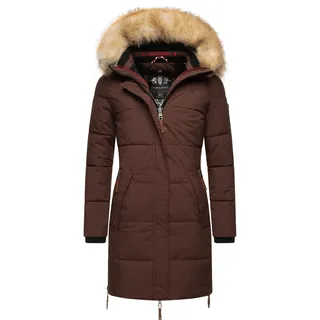 Wintermantel NAVAHOO "Wintermantel Halina", Damen, Gr. XXL, braun (chocolate), Obermaterial: 100% Polyester PES.  Obermaterial: Futter: 100% Polyester PES. 100% Polyester PES., Mäntel Wintermantel