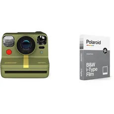 Polaroid Now+ Gen 2 Sofortbildkamera - Waldgrün, Keine Filme & B&W Film für i-Type