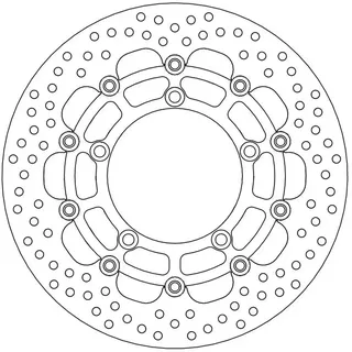 Moto-master Halo Suzuki 112128 Vordere Bremsscheibe - Black - One Size