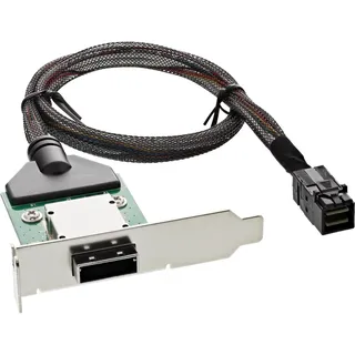 InLine InLine® SAS HD low profile PCI Slotblech mit Kabel, ext. SFF-8088 auf int. SFF-8643, 0,5m