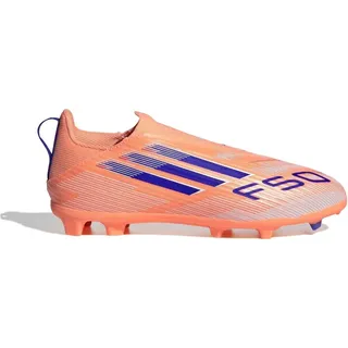 F50 League Laceless FG/MG Beam Orange / Lucid Blue / Cloud White 36