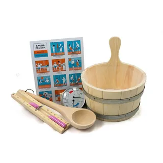 Karibu Sauna-Wellness-Set »Classic«, 6-tlg. - beige