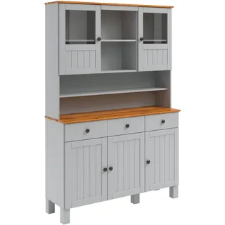 Home affaire Küchenbuffet »Alby2« Mit Metallgriffen, Breite 125 cm, grau