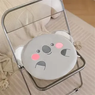 TROYSINC Memory Foam Sitzkissen,Cartoon Tier Runde Stuhlkissen mit Abnehmbarer Bezug, Weich und Komfortabel Tier Bodenkissen, für Büro Auto Hause Schule (Koala)