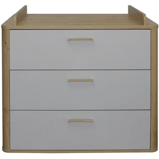 Wickelkommode , Grau , Kunststoff , 3 Schublade(n) Schubladen , 100x93-98x45-71 cm , DIN EN ISO 9001 , Babymöbel & Kindermöbel, Babyzimmer, Wickelkommoden & Zubehör, Wickelkommoden