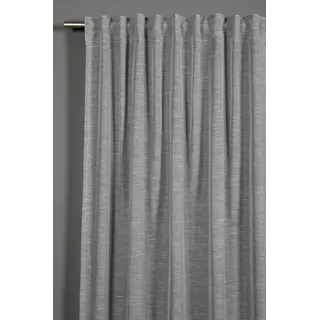Sehlbach "Schal Leinenoptik, grau, 140 x 245 cm Gardinen, Gardine, mit Gardinenband und verdeckten Schlaufen