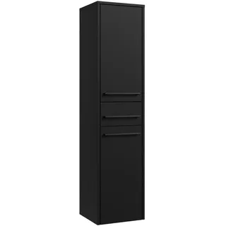 Badplaats Florence Badezimmerschrank 30 x 130 x 30 cm Schwarz