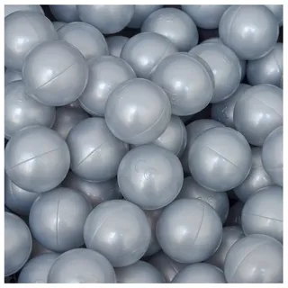 LittleTom 50 Bällebadbälle 5,5 cm silber
