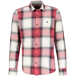 LERROS Karohemd »LERROS Langarmhemd, kariert«, rot