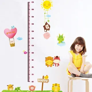 Ambiance-Live Wandaufkleber, Motiv Sonne und Tiere Happy