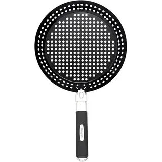 DANGRILL 88191, Bratentablett, Schwarz, Metall, Jede Marke, Rund, 40 mm - Schwarz