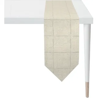 APELT Tischband "6300 CHRISTMAS GLAM, Weihnachtsdeko, Weihnachten", Lurex-Jacquardgewebe, (taupe, grau), (43534703-0)