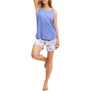 CALIDA Coastal Dreams Kurz-Pyjama Damen Persian Jewel 40-42