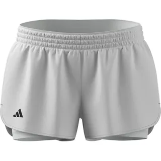 adidas Women's Tennis Climacool 2IN1 Match Shorts, White, M