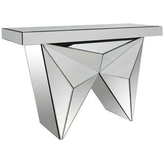 Livetastic Konsolentisch , Silberfarben , Glas, Holzwerkstoff , rechteckig , eckig , 35.5x81x120 cm , Wohnzimmer, Wohnzimmertische, Konsolentische