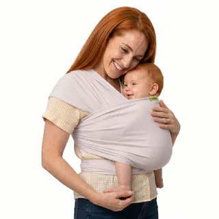 Boba Tragetuch Baby, Elastisch, Bio-Bambus, Neugeborene, Stein