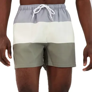 Ellesse Vespore Badeshorts - Grey / Off White / Khaki - S