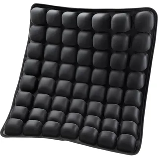 VEVOR Aufblasbares Sitzkissen 410x460x45mm, 3D-Luftzellen-Reisekissen zur Druckentlastung, Lycra & TPU-Rollstuhl-Sitzpolster mit manueller Pumpe, leicht & tragbar für Reisen, Büro, Auto, Flugzeug
