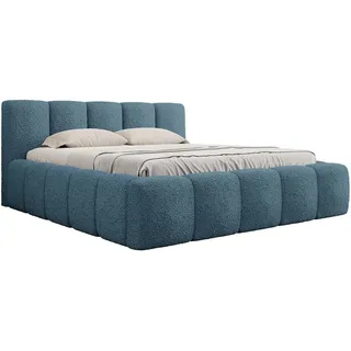 Mirjan24 Polsterbett Kevson Boucle, Doppelbett mit Bettkasten, Schlafzimmer, Ehebett (Farbe: Abriamo 14, Größe: 180x200 cm) , Betten, Polsterbetten