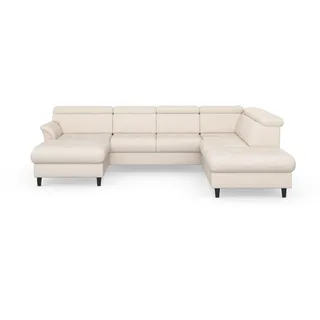 sit&more Wohnlandschaft »Marano U-Form« inklusive Kopfteilverstellung, wahlweise mit Bettfunktion, Bettkasten,