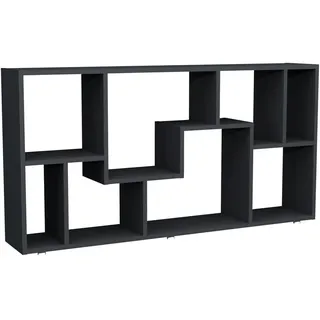 VCM Mid.you Bücherregal 116 x 58 x 20 cm Anthrazit