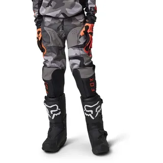Fox Racing Mx 180 Bnkr Offroad-hosen - Grey Camouflage - 10-12 Jahre