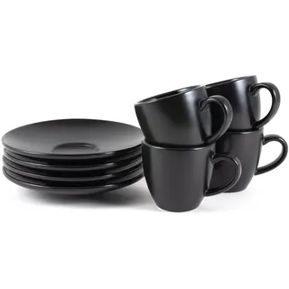 Hanseküche Espressotasse 0,075 l Schwarz 4 St.