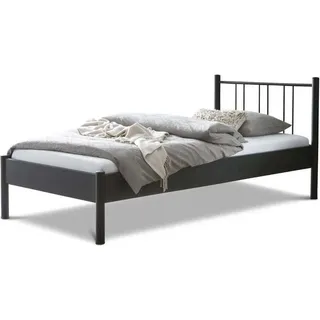 Metallbett Moon – 140 x 200 cm / schwarz