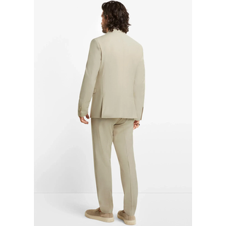 Anzug CINQUE "CIMONOPOLI", Herren, Gr. 54, N-Gr, braun (hellbraun), Web, Obermaterial: 53% Polyester, 43% Schurwolle, 4% Elasthan, unifarben, schmal, Anzüge Anzug, mit Powerstretch